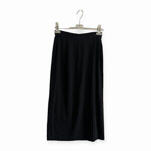 Vintage Atsuro Tayama Black Wrap Midi Skirt,‎ 90s, Size US8/Euro L